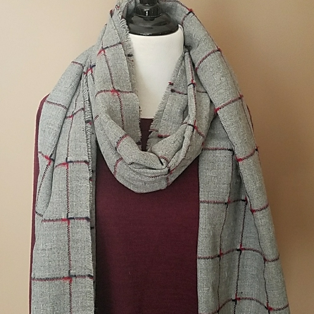 Lissie Window Pane Oblong Scarf